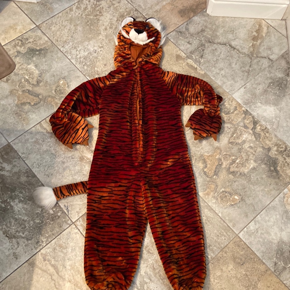 Tiger zip up costume or pajama